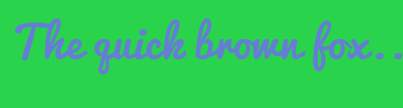 Image with Font Color 667DD4 and Background Color 29D44C